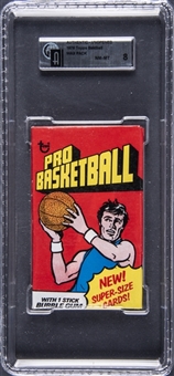 1976-77 Topps Basketball Unopened Wax Pack - GAI NM-MT 8